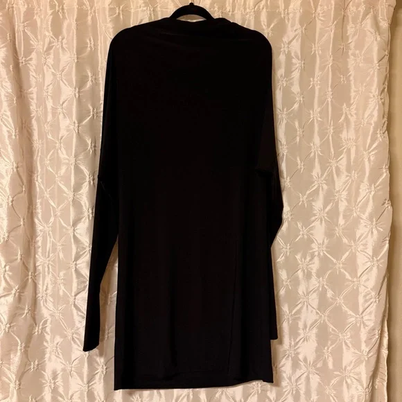 Norma Kamali Black All-In-One Multi-Wear Dress Long Sleeve Shift Skirt Strapless - Picture 3 of 16